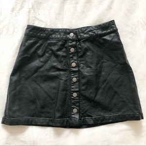 Forever 21 Faux Leather Mini Skirt Size S